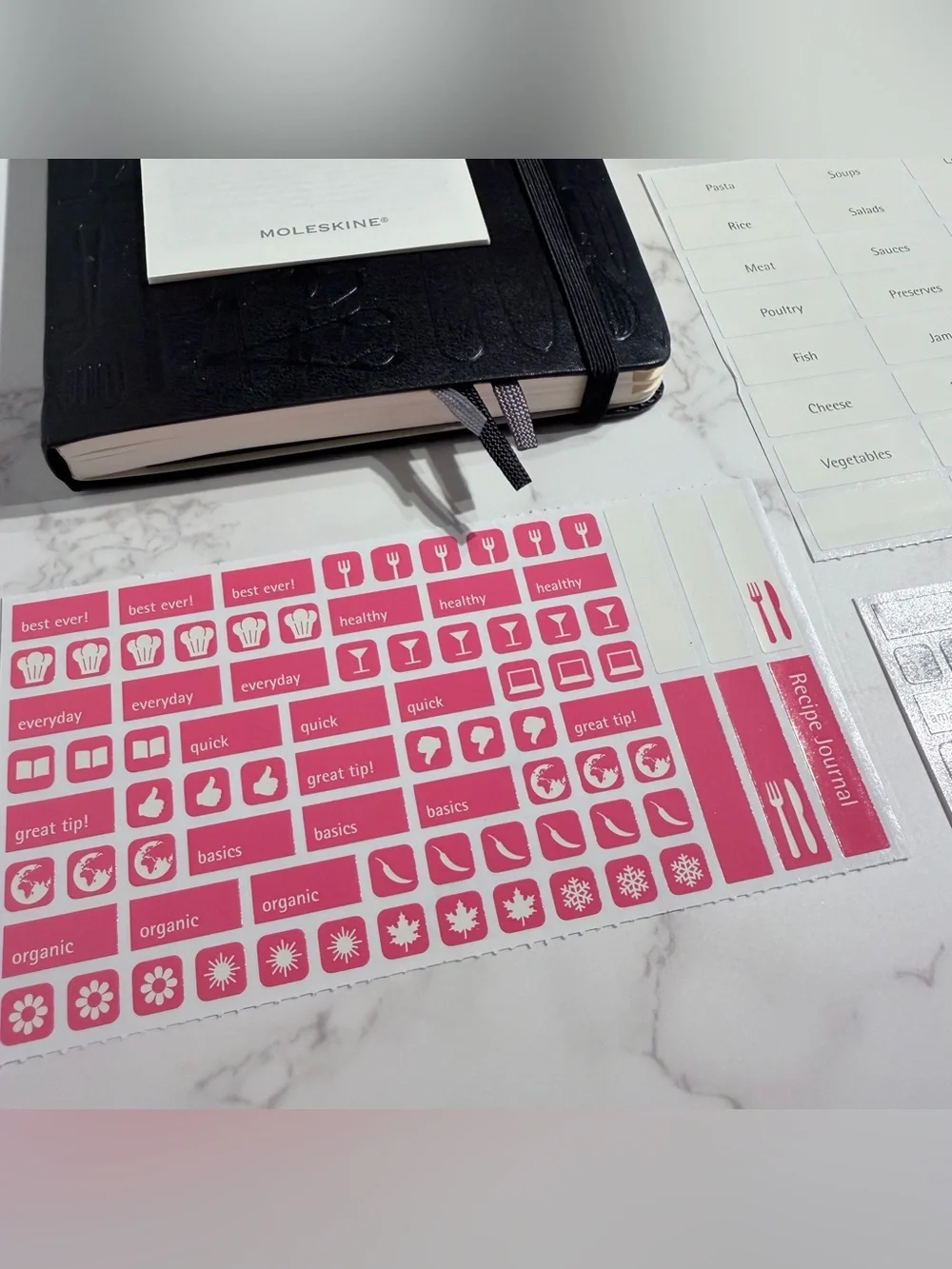 Moleskine Recipe Journal. New with aged paper. See photos